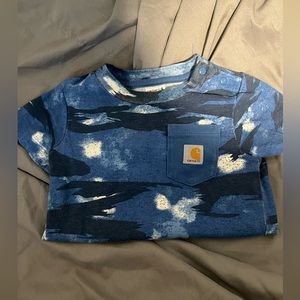 Baby boy carhartt shorts onesie with snaps